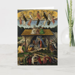 Tarjeta Festiva Natividad mística de Sandro Botticelli