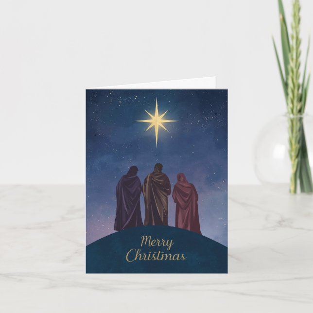 Tarjeta Festiva Nativity Christmas Card (Anverso)