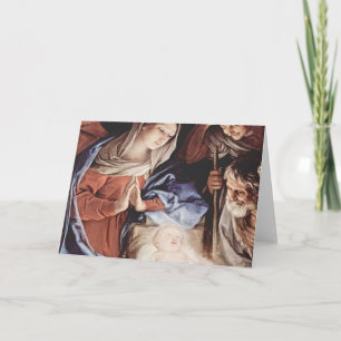 Tarjeta Festiva Nativity Scene