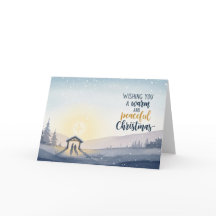 Nativity Scene Warm and Peaceful Christmas Art