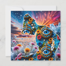 Tarjeta Festiva Naturaleza con tiempo