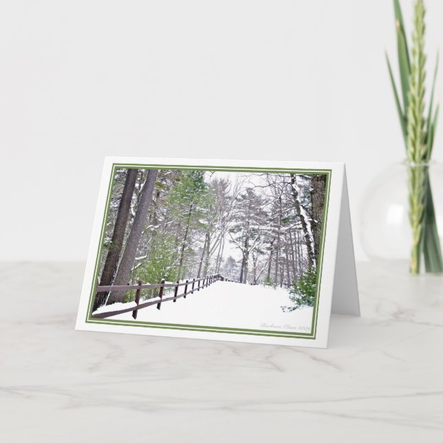 Tarjeta Festiva Naturaleza de vacaciones: Vive cada temporada: Wal (Anverso)