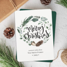 Naturaleza del invierno | Navidades de Wreath acua