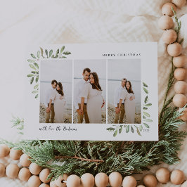 Tarjeta Festiva Naturalmente alegre | Elegante acuarela 3 Foto