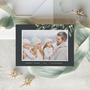 Tarjeta Festiva Naturalmente alegre   Elegante Foto Botánica