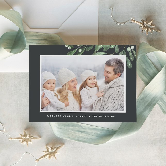 Tarjeta Festiva Naturalmente alegre | Elegante Foto Botánica (Subido por el creador)