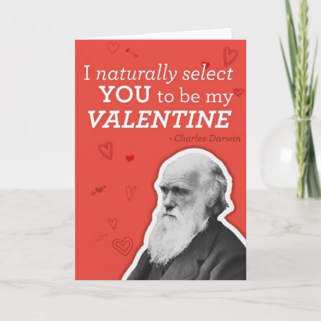 Tarjeta Festiva Naturalmente te elijo para ser mi San Valentín (Anverso)
