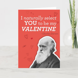 Tarjeta Festiva Naturalmente Te Elijo Para Ser Mi Valentín - Darwi