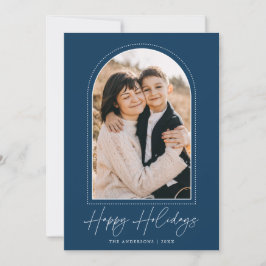 Tarjeta Festiva Naufragio de la Marina de Guerra de Snowy foto de