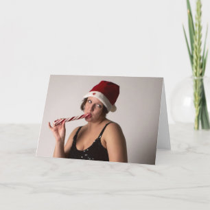 Tarjeta Festiva Naughty Elf