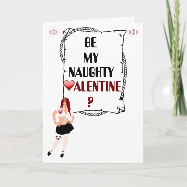 Tarjeta Festiva Naughty Valentine (Anverso)