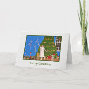 Tarjeta Festiva Navidad, ballet del cascanueces