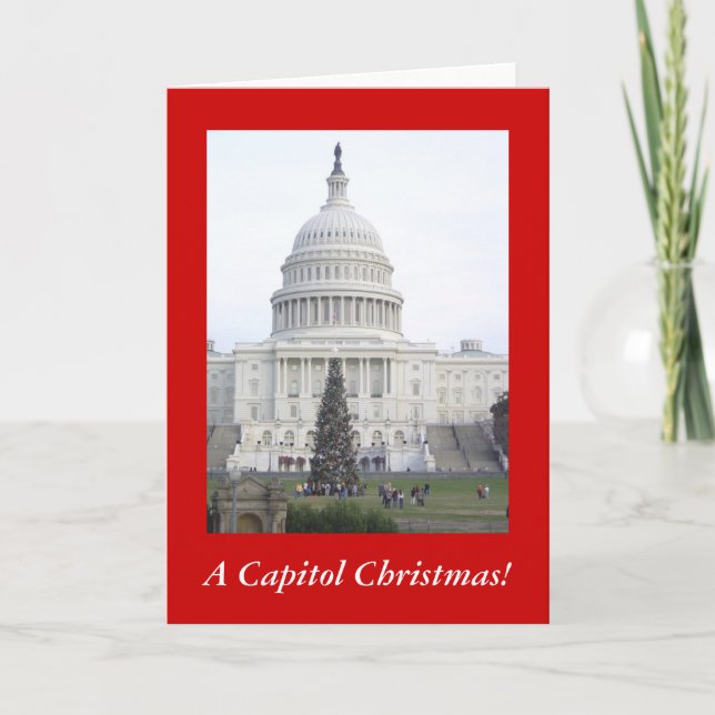 Tarjeta Festiva ¡Navidad de un capitolio! (Anverso)