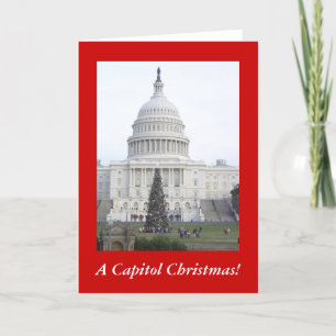 Tarjeta Festiva ¡Navidad de un capitolio!