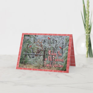 Tarjeta Festiva Navidad-personalizar pasado de moda