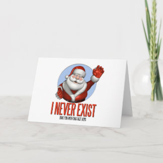 Tarjeta Festiva Navidad: Santa nunca existe