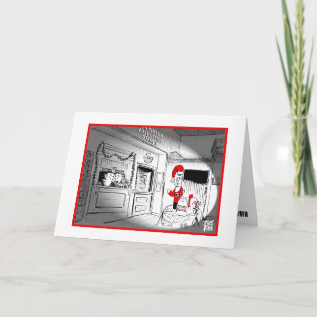 TARJETA FESTIVA NAVIDAD: "SANTA SECRETO " (Anverso)