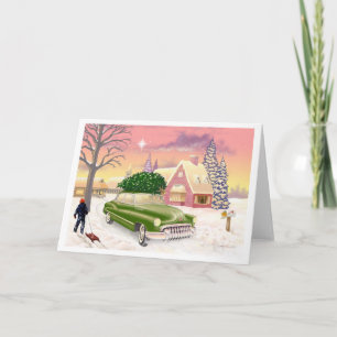 Tarjeta Festiva Navidades 1951