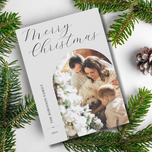Tarjeta Festiva Navidades 1 arco de fotos (Subido por el creador)