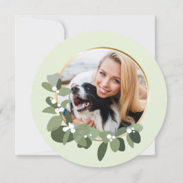 Tarjeta Festiva Navidades 2023 Una flor moderna