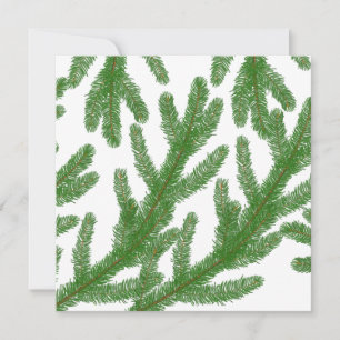 Tarjeta Festiva Navidades abren ramas de árboles