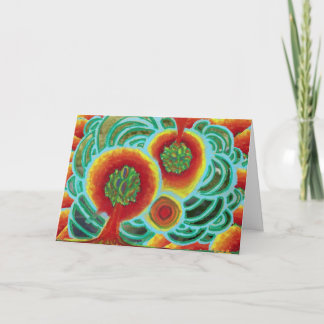 Tarjeta Festiva Navidades abstractos