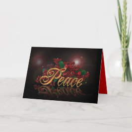 Tarjeta Festiva Navidades aceptan la paz