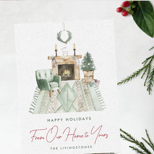 Tarjeta Festiva Navidades acogedores de nuestra casa (Subido por el creador)