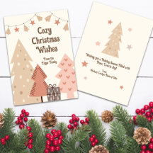 Navidades acogedores quieren Personalizable Boho