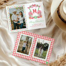 Navidades acuarelas Boots Monograma Escudo Foto