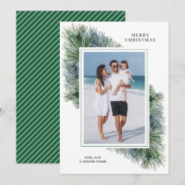 Tarjeta Festiva Navidades acuarelas de invierno