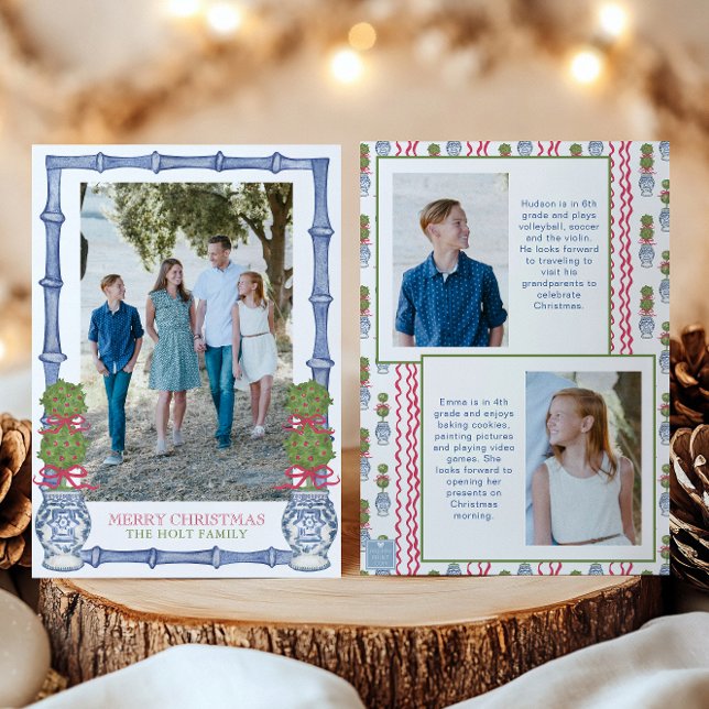 Tarjeta Festiva Navidades acuáticos Topiary Bamboo Photo (Subido por el creador)