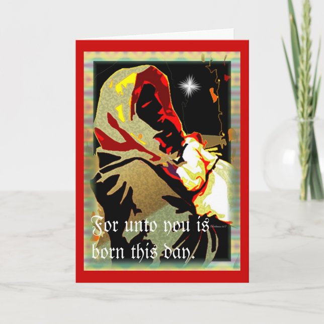 Tarjeta Festiva Navidades: África (Anverso)