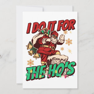 Tarjeta Festiva Navidades afroamericanos de Papá Noel son divertid