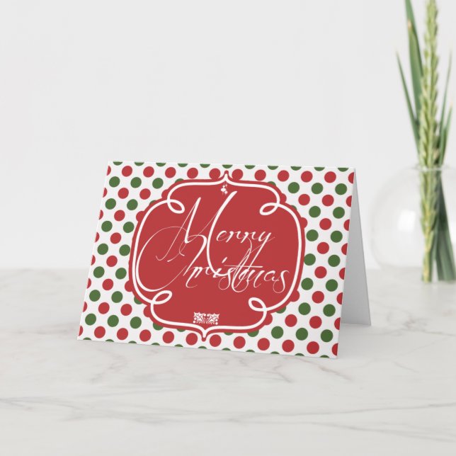 Tarjeta Festiva Navidades alegres (Anverso)