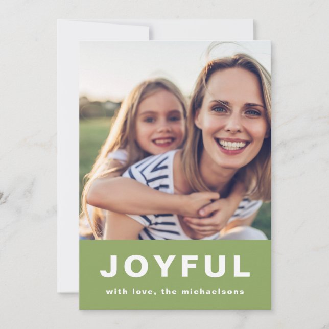 Tarjeta Festiva Navidades alegres vibran dos Collages de fotos ver (Anverso)