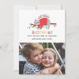 Tarjeta Festiva navidades alegres y coloridas foto