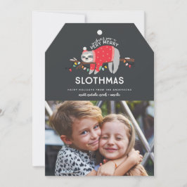 Tarjeta Festiva navidades alegres y coloridas foto
