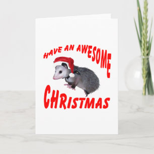 Tarjeta Festiva Navidades alucinantes de Possum