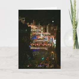 Tarjeta Festiva Navidades alumbran a Guildford