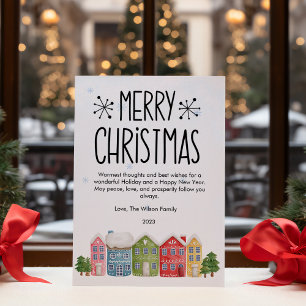 Tarjeta Festiva Navidades amables y acogedor apartamento en el vec