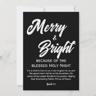 Tarjeta Festiva Navidades amargos y brillantes con escritura beige