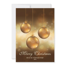 Navidades Amarillos Dorados Baubles Con Texto Pers