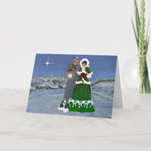 Tarjeta Festiva Navidades americanos de Cocker Spaniel