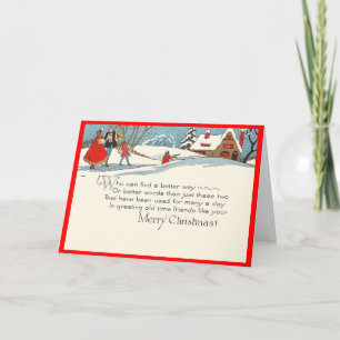 Tarjeta Festiva Navidades amigos