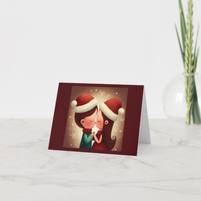 Tarjeta Festiva Navidades Amor 2 (Anverso)