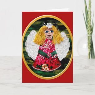 Tarjeta Festiva Navidades Angel