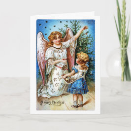 Tarjeta Festiva Navidades Angel