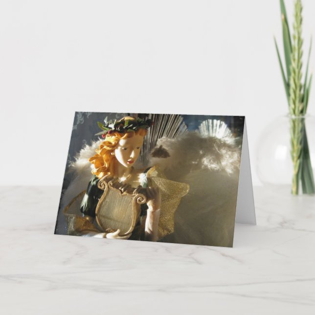 Tarjeta Festiva Navidades Angel (Anverso)