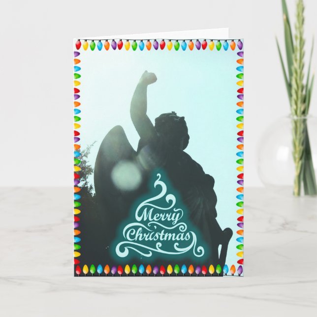 Tarjeta Festiva Navidades Angel (Anverso)